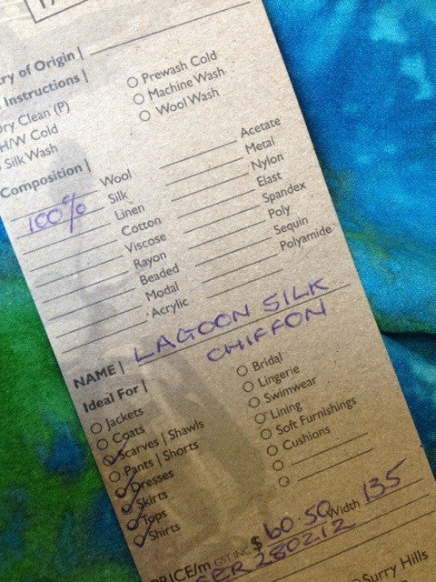 Lagoon Satin Silk Chiffon - Image 6
