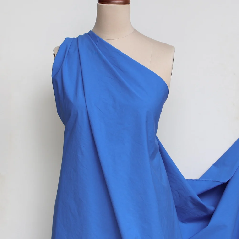 Lamatina Aegean Blue Cotton Poplin - Image 4