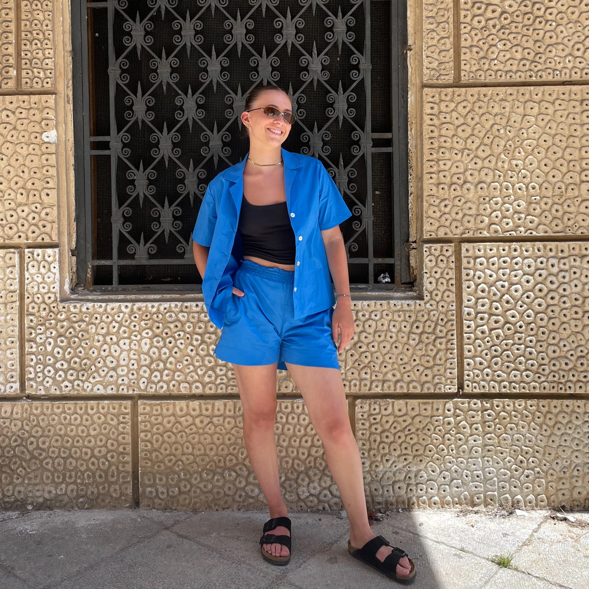 Lamatina Blue Cotton Poplin - Image 6