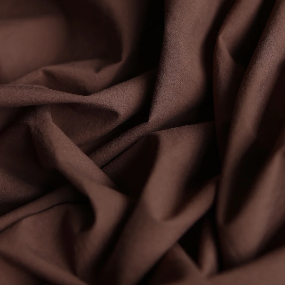 Lamatina Chocolate Cotton Poplin - Image 2