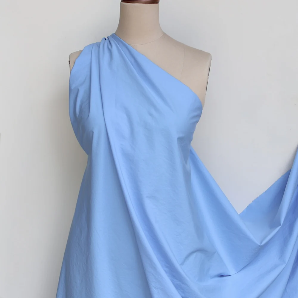 Lamatina Cielo Blue Cotton Poplin - Image 3