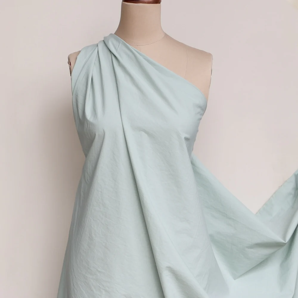 Lamatina Mint Cotton Poplin - Image 4