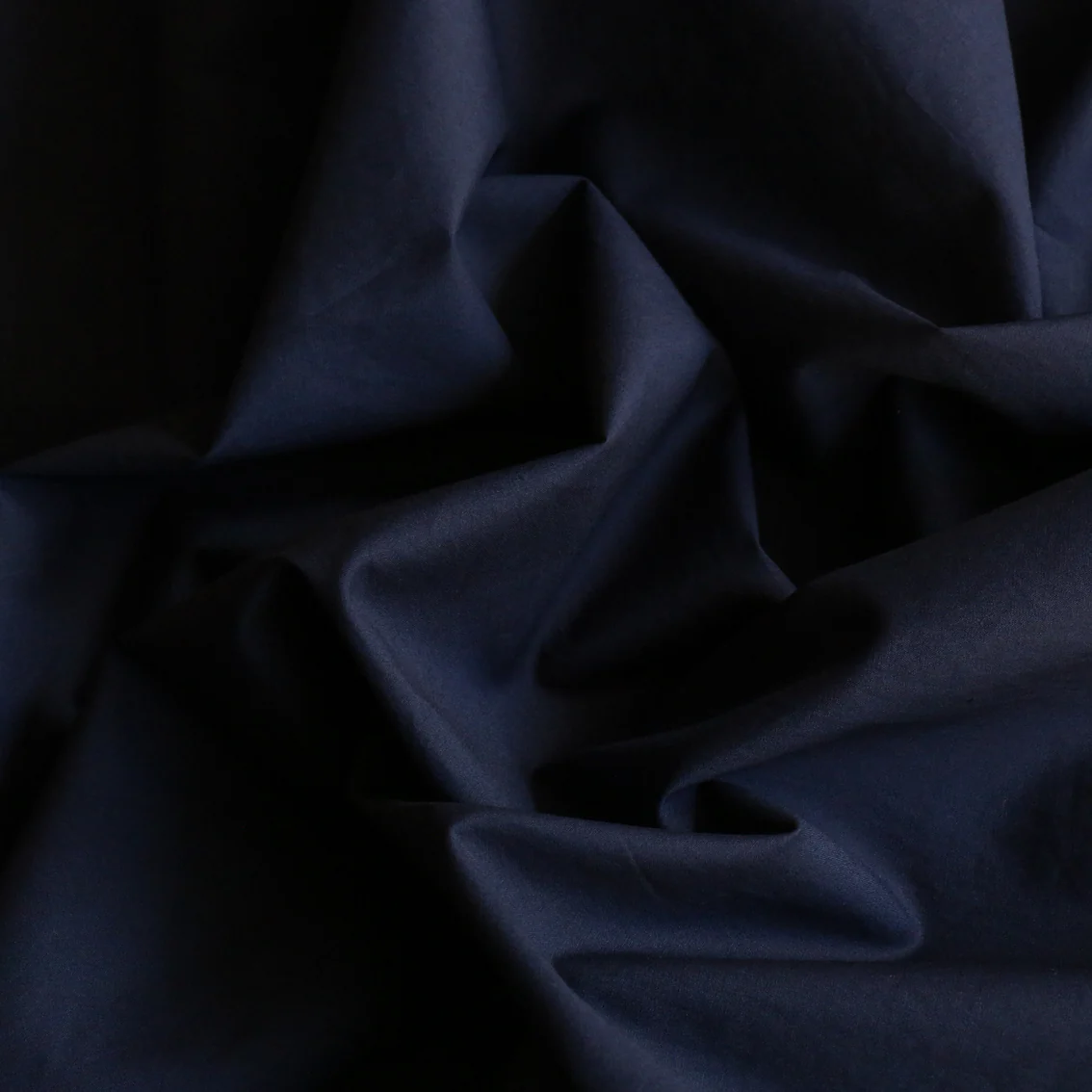 Lamatina Navy Cotton Poplin - Image 2