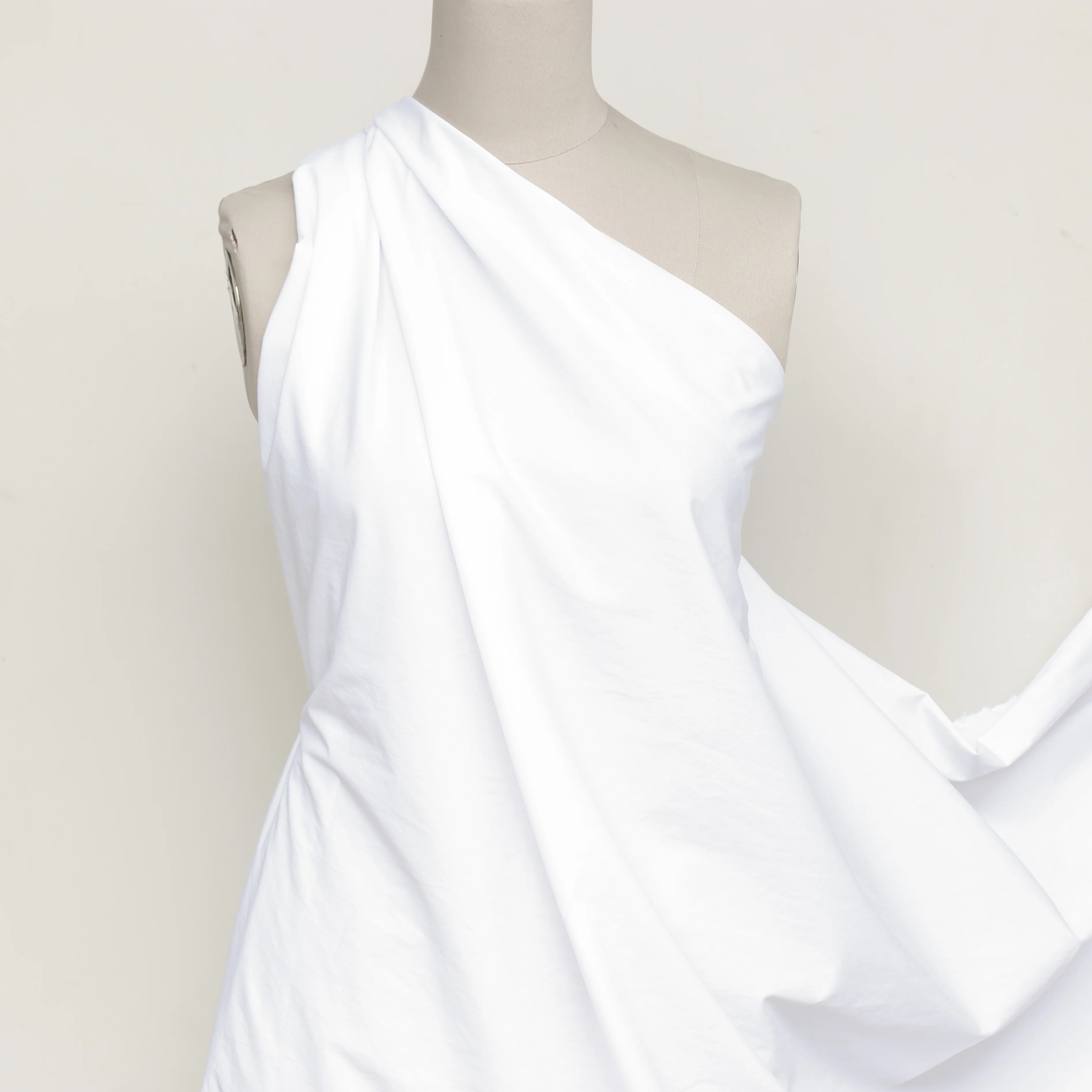 Lamatina White Cotton Poplin - Image 4