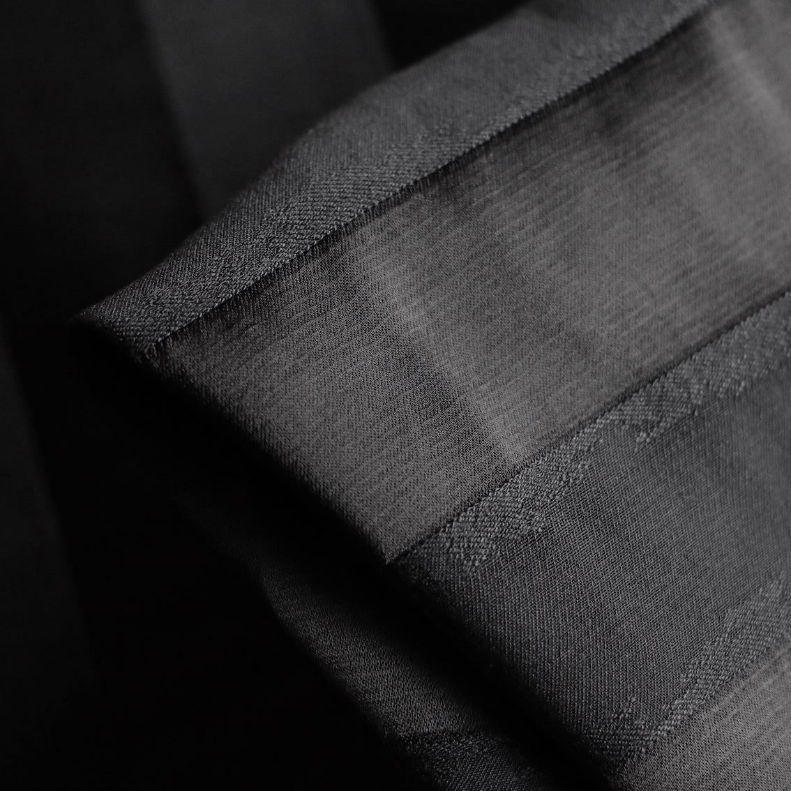 Last Chance of Black On Black Stripe Viscose