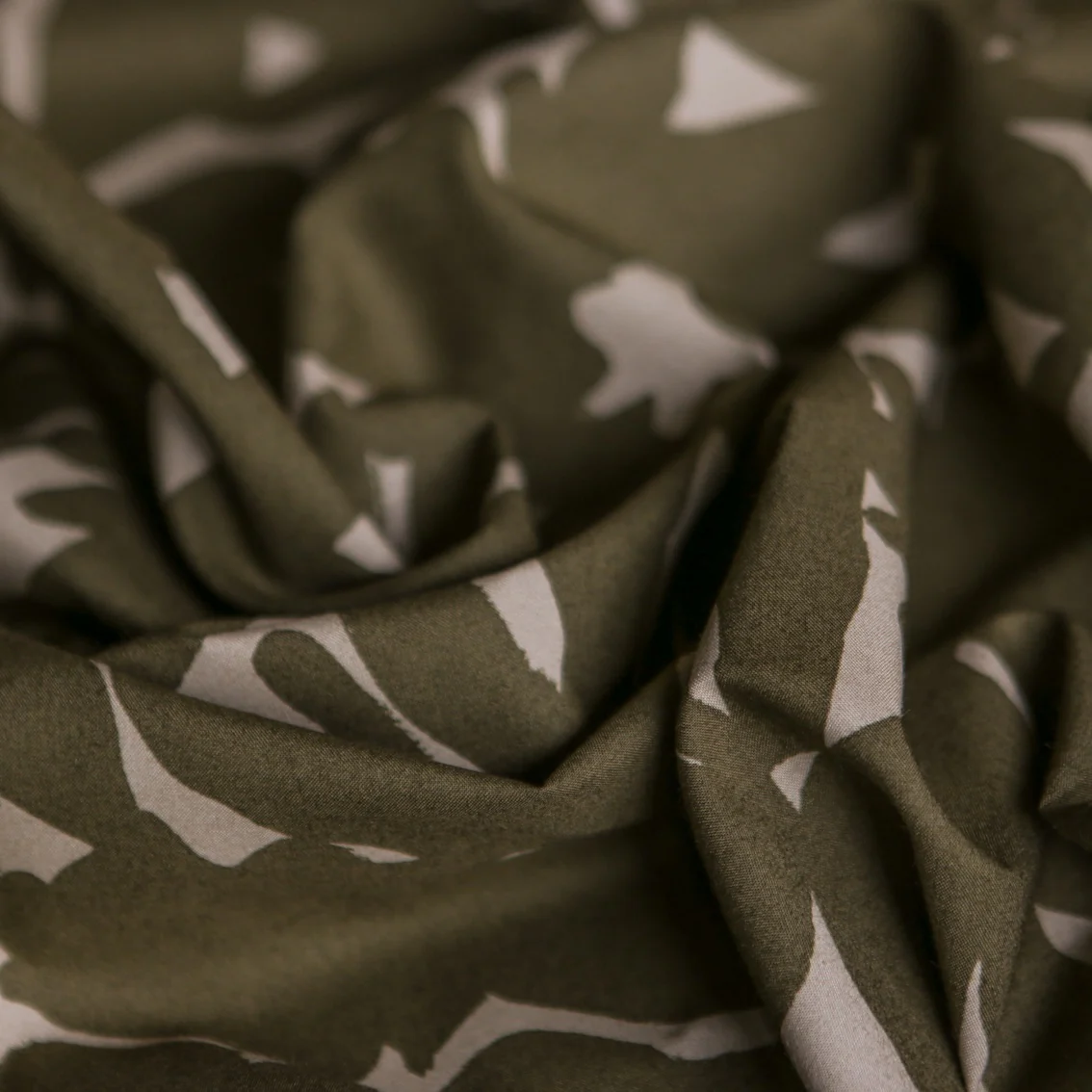 Narue Olive Poplin - Image 2