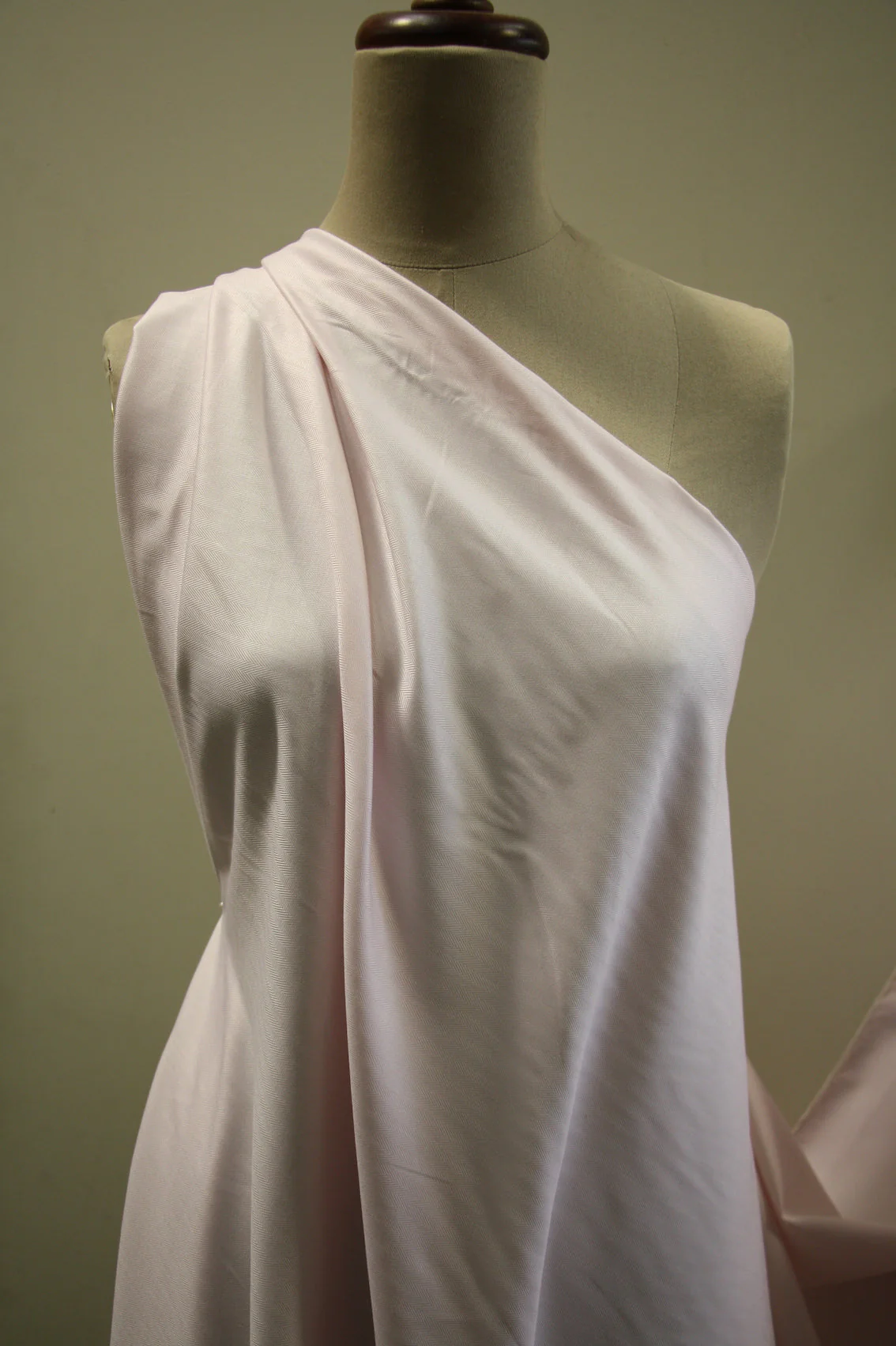 Last Chance of Pink Herringbone Shirting - Image 3
