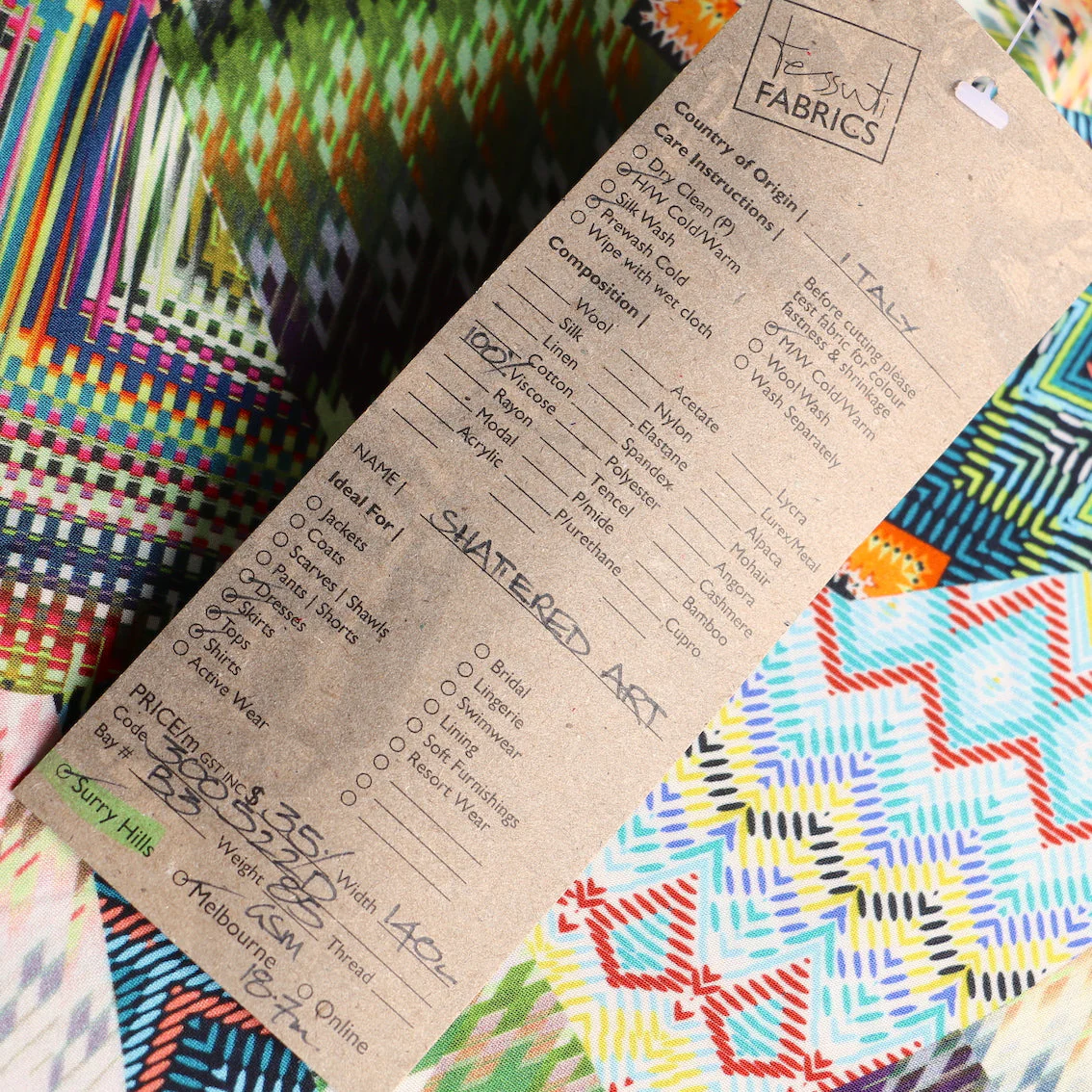 Last Chance of Shattered Art Viscose Poplin - Image 5