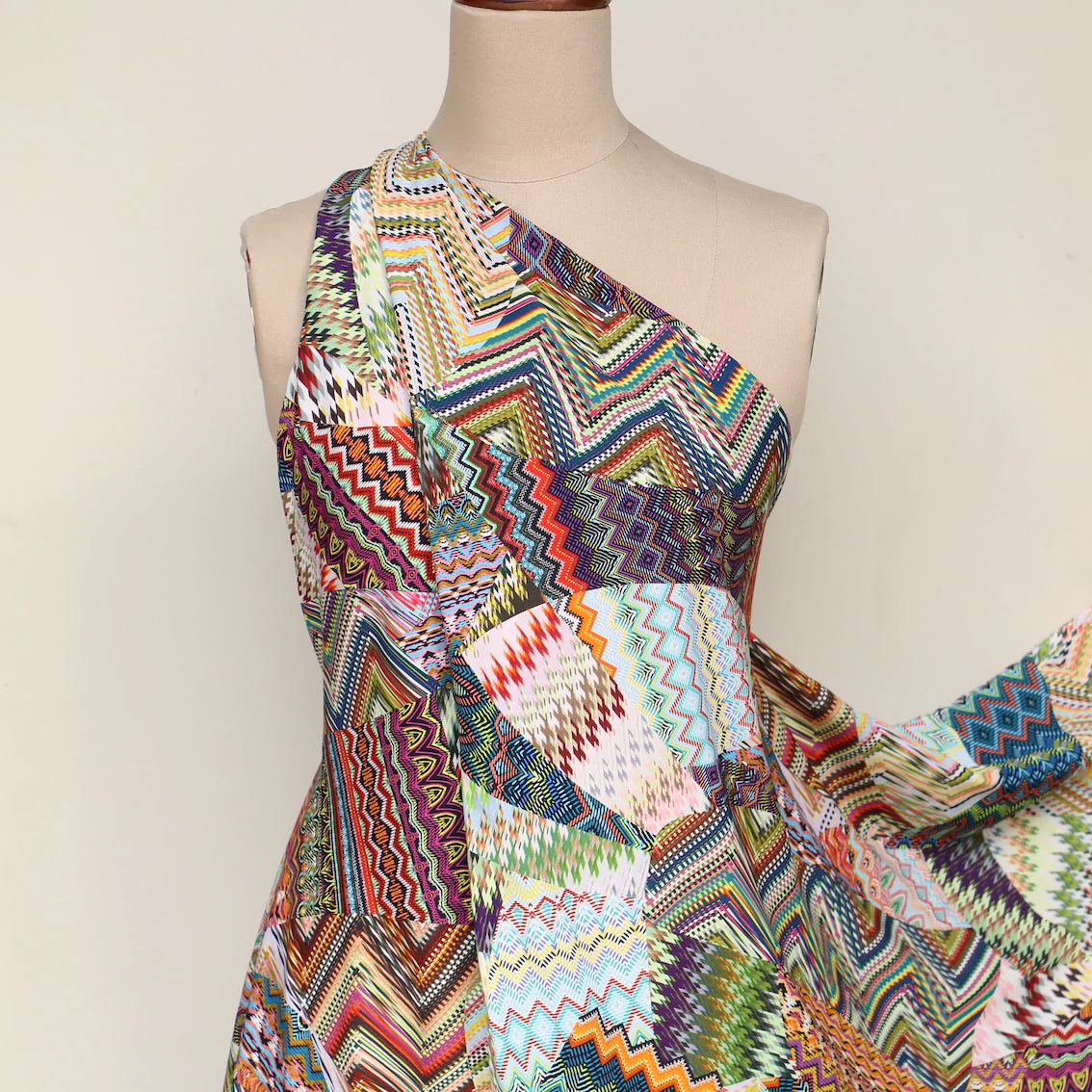 Last Chance of Shattered Art Viscose Poplin - Image 6