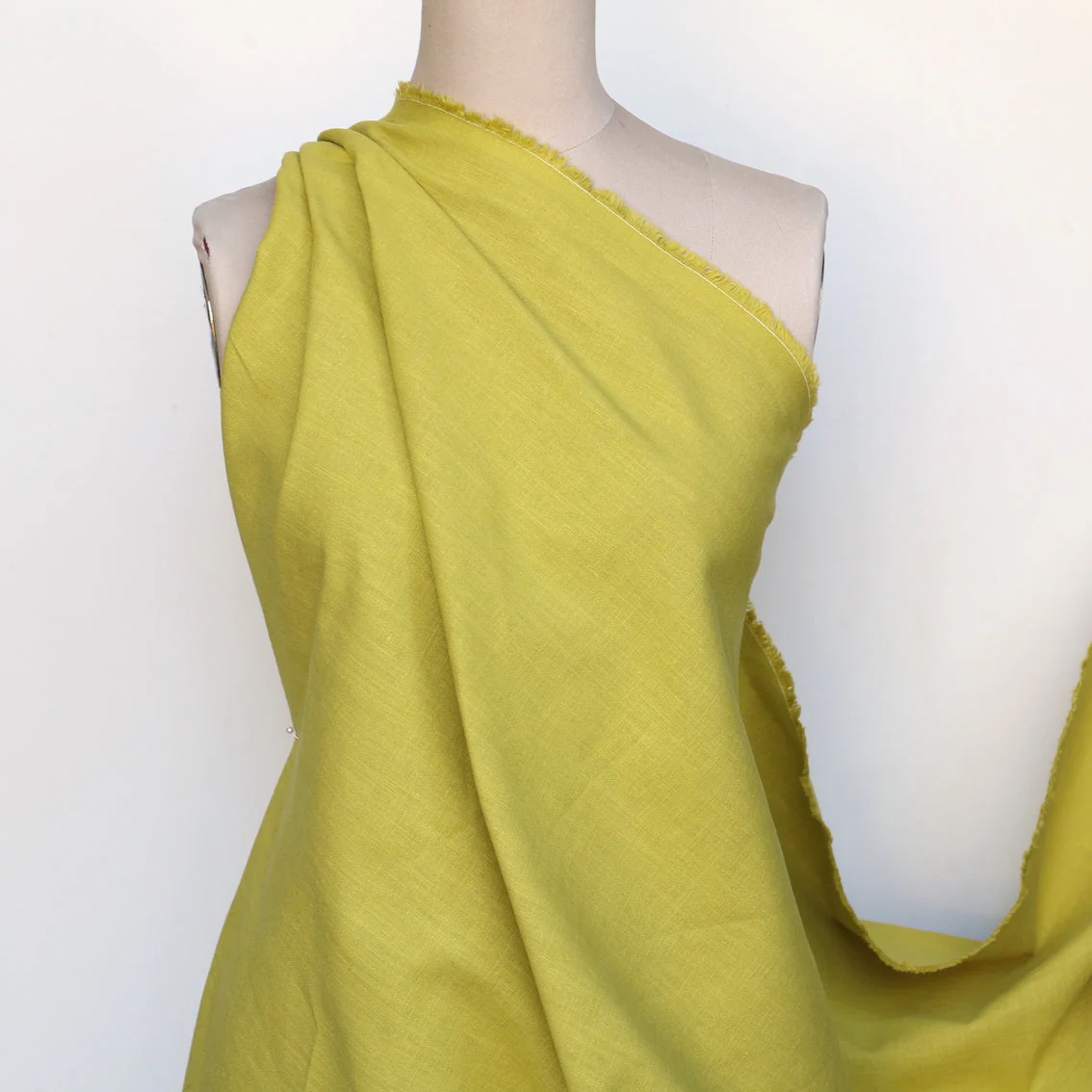 Last Chance of Slub Lime Linen/Cotton - Image 4
