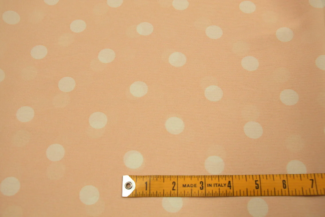 Last Chance of Sugared Peach Double Georgette - Image 3