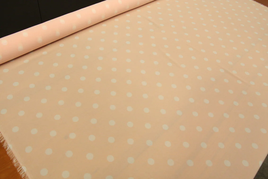Last Chance of Sugared Peach Double Georgette - Image 5