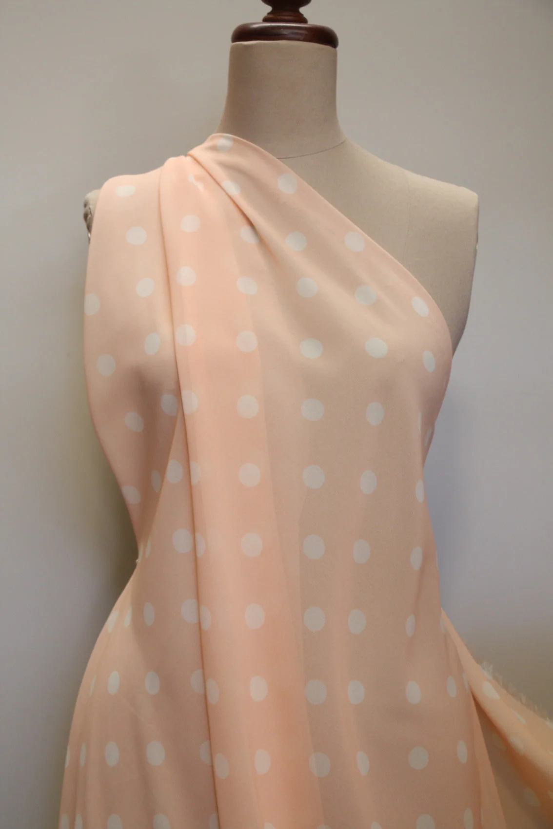 Last Chance of Sugared Peach Double Georgette - Image 6
