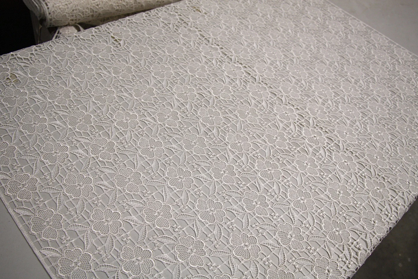 Lattice Floral Ivory - Image 4