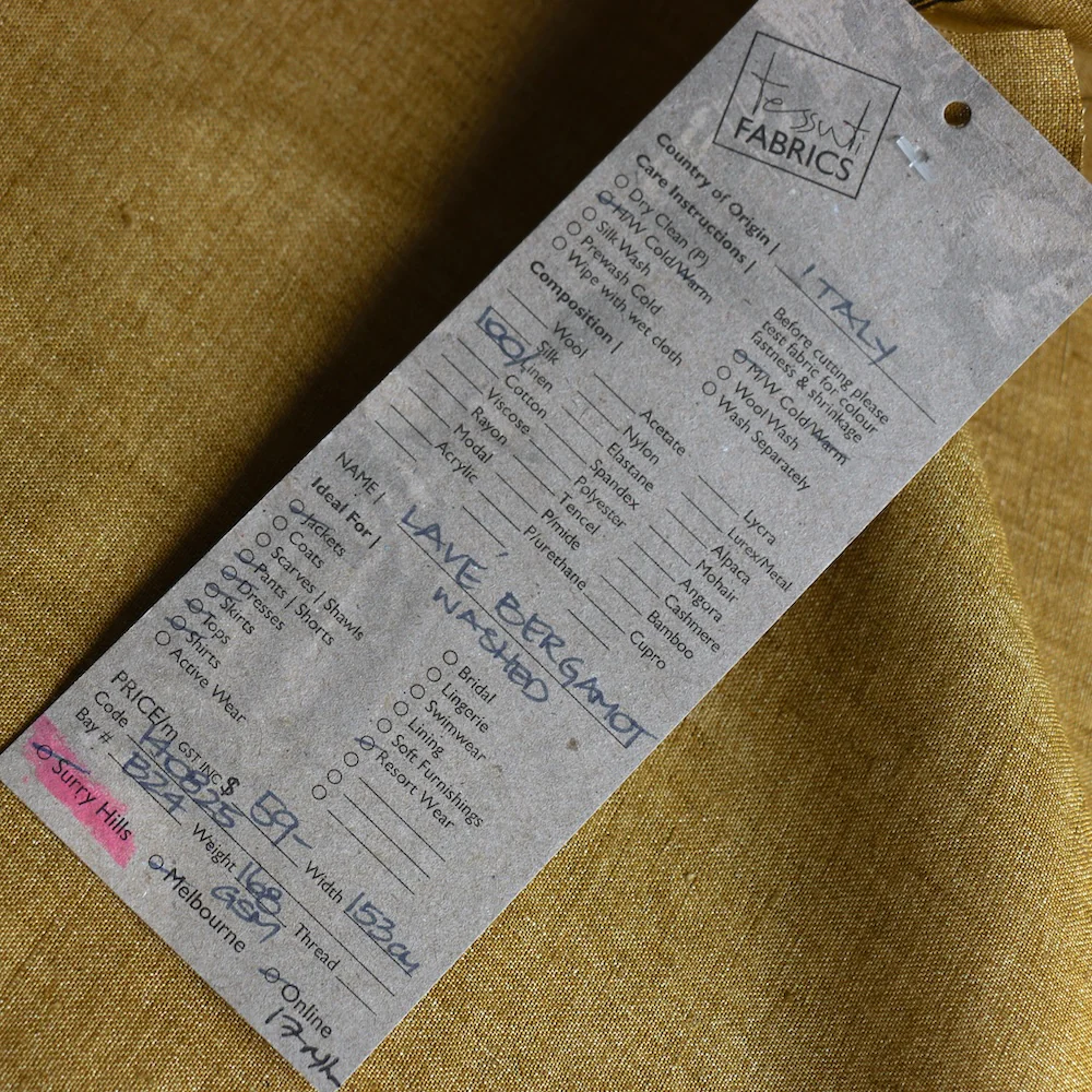 Lave Bergamot Washed Linen - Image 3