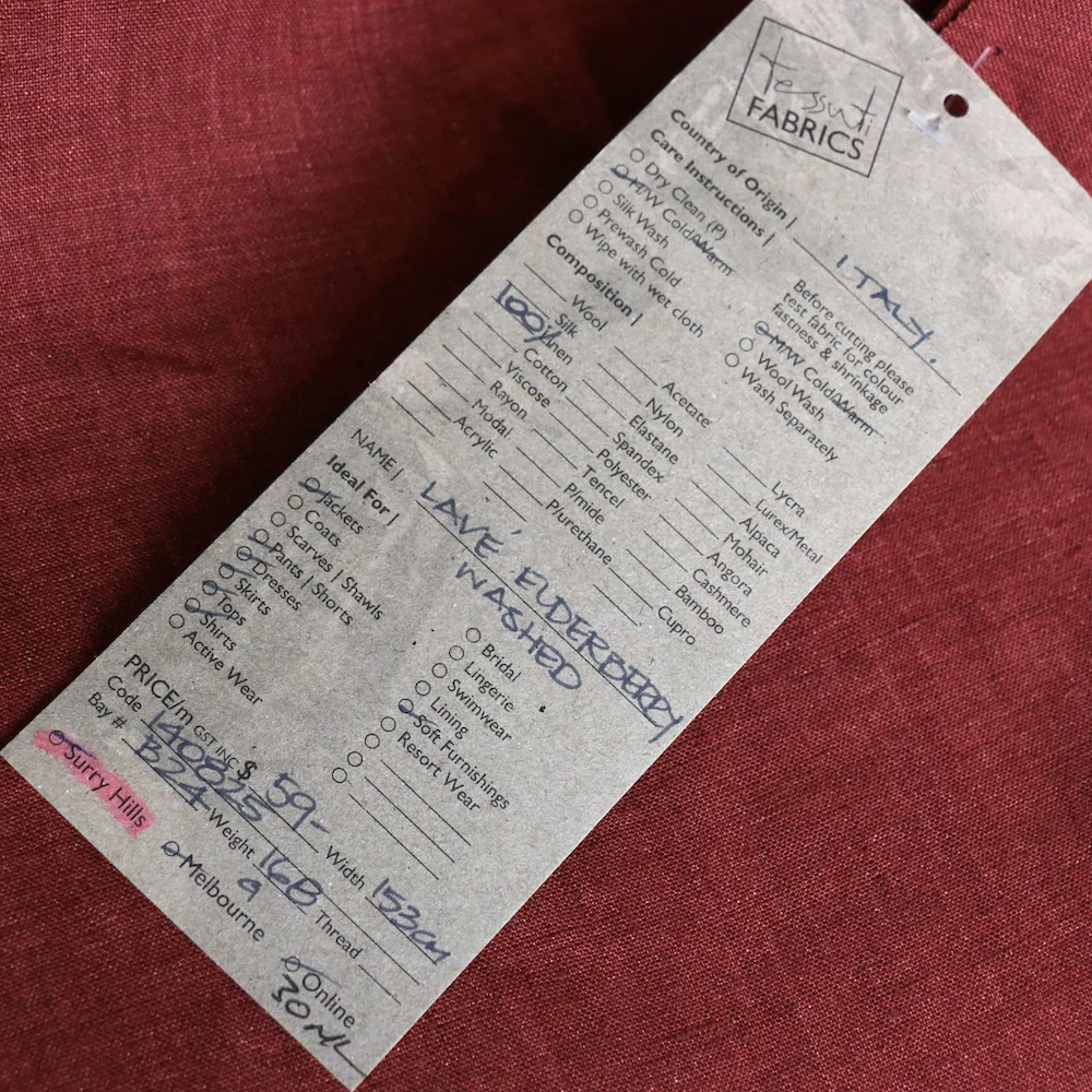 Lave Elderberry Washed Linen - Image 3