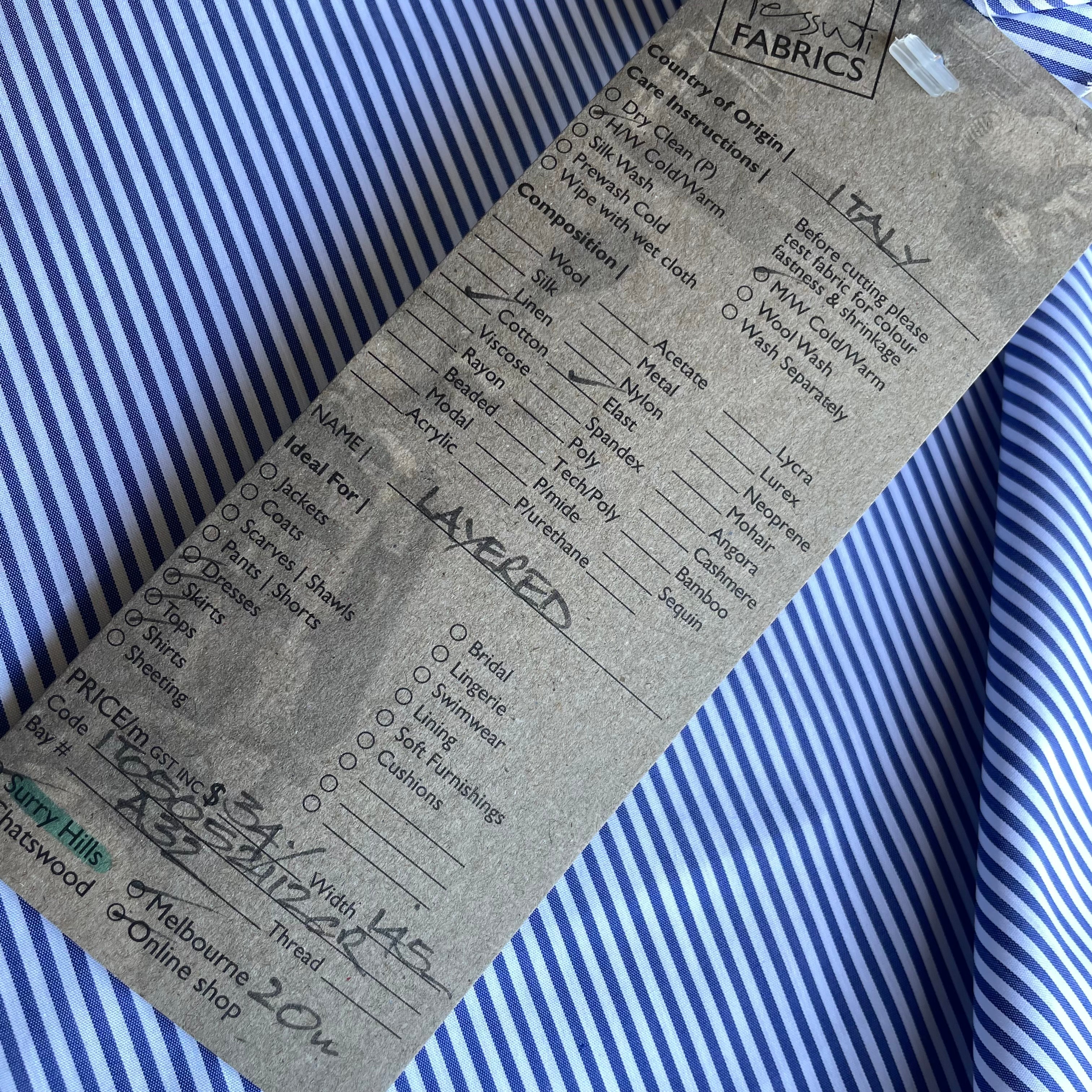 Layered Stretch Cotton Shirting - Image 4