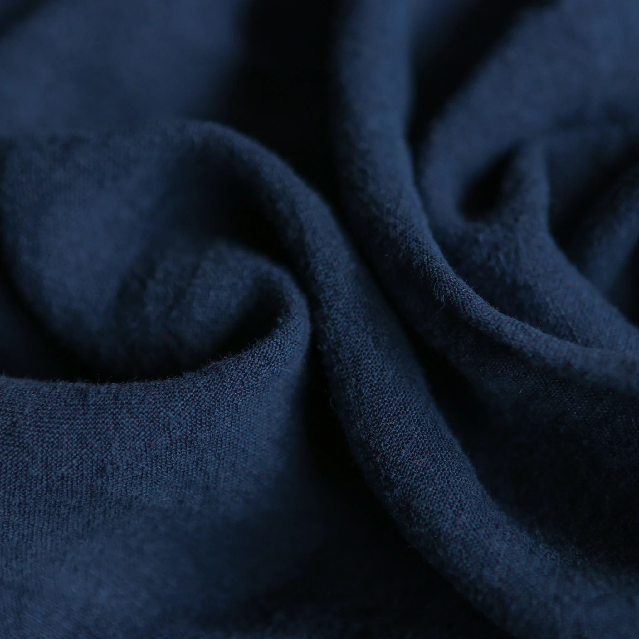 Layla Deep Blue Stone Washed Linen - Image 2