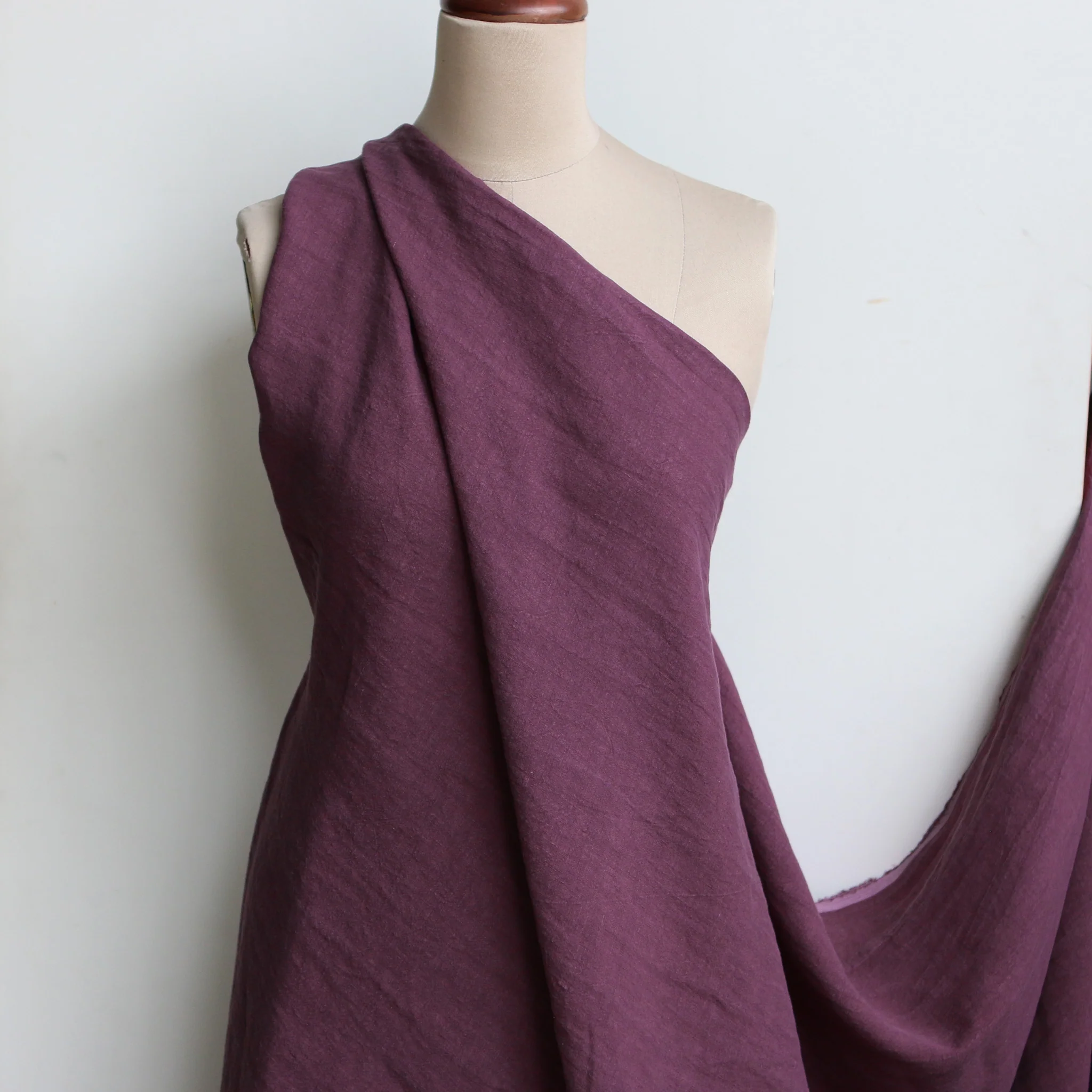 Layla Fig Stone Washed Linen - Image 4