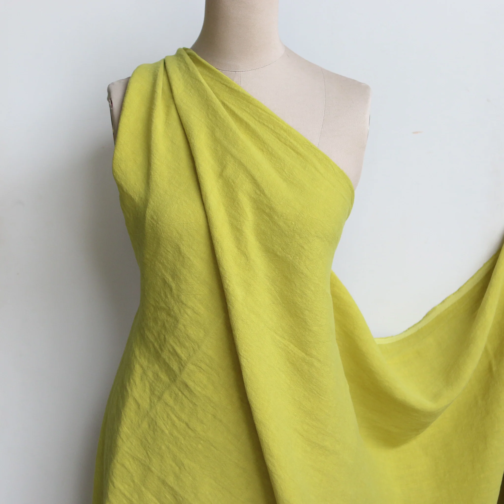 Layla Lime Stone Washed Linen - Image 4