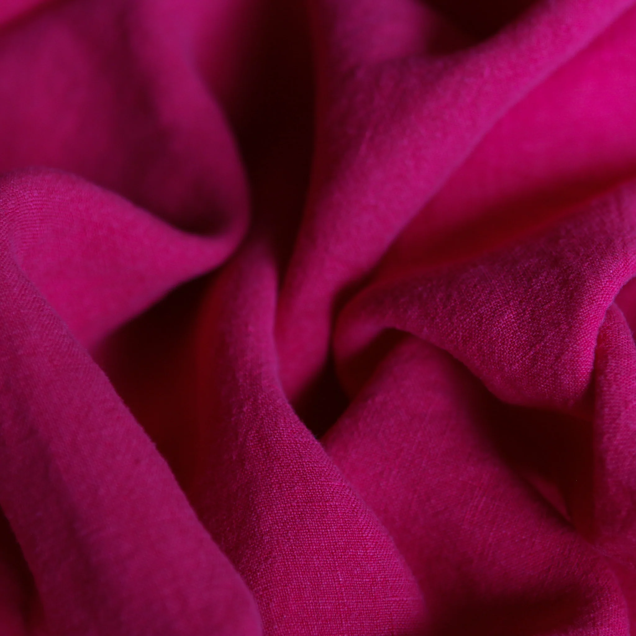 Layla Tulip Pink Stone Washed Linen - Image 2