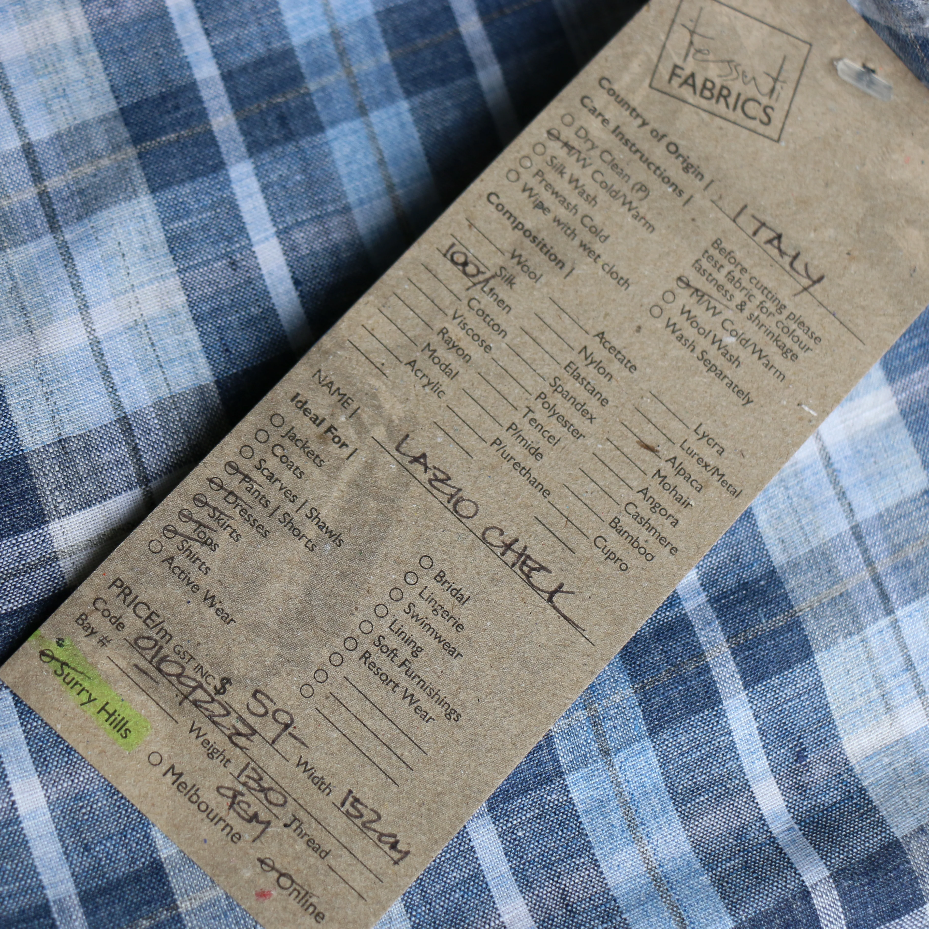 Lazio Check Linen - Image 4