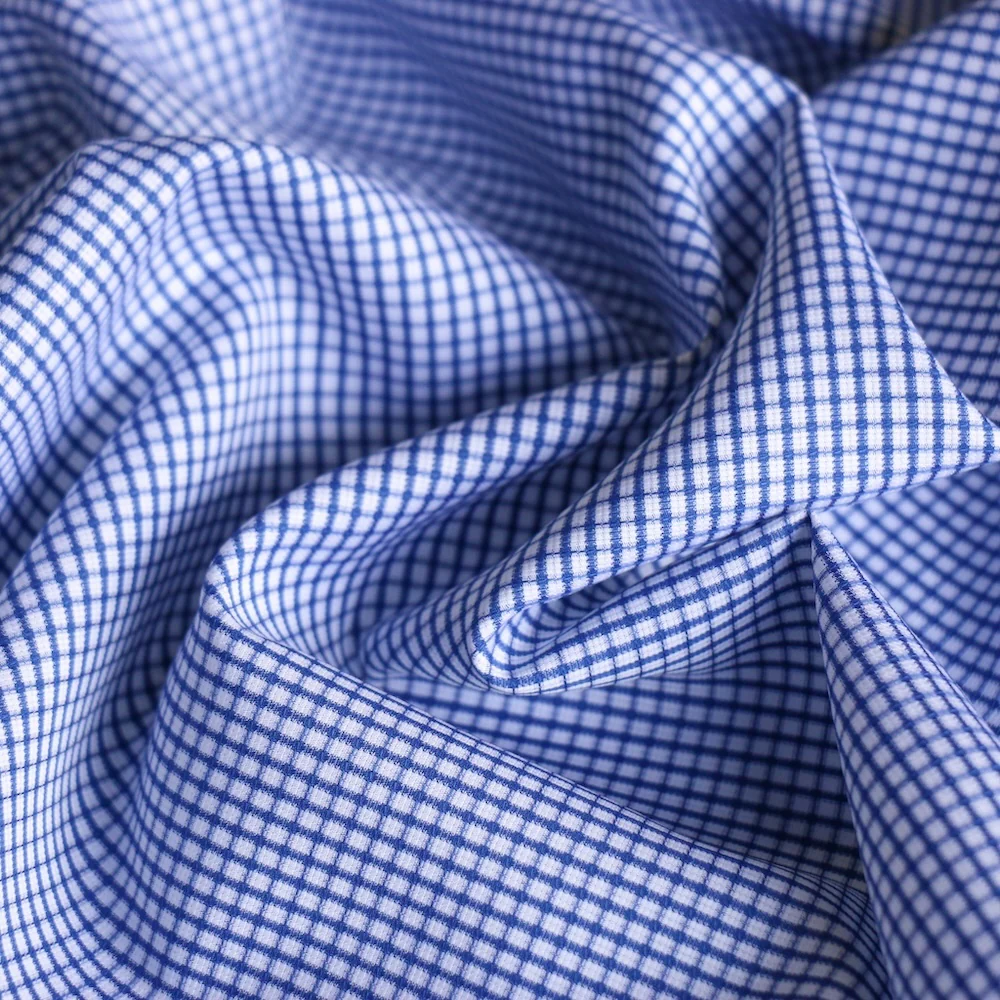 Lecce Blu Cotton Shirting - Image 2