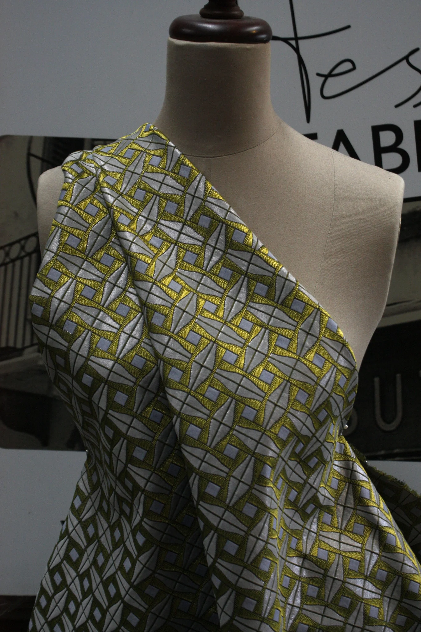 Lemon Boiled Lolly Brocade - Image 6
