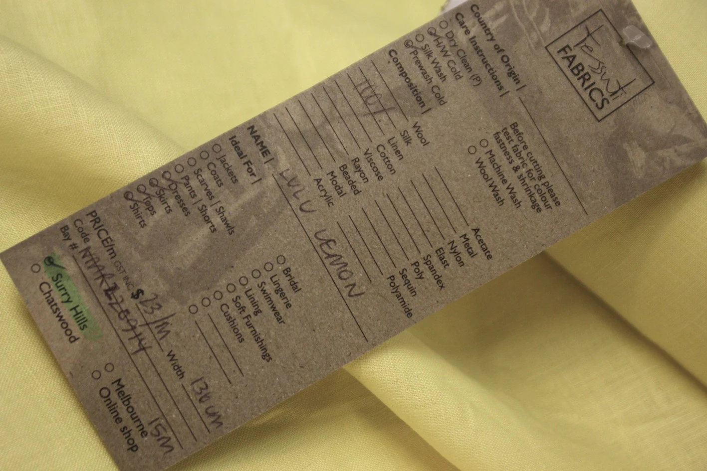 Lemon Lulu Linen - Image 2
