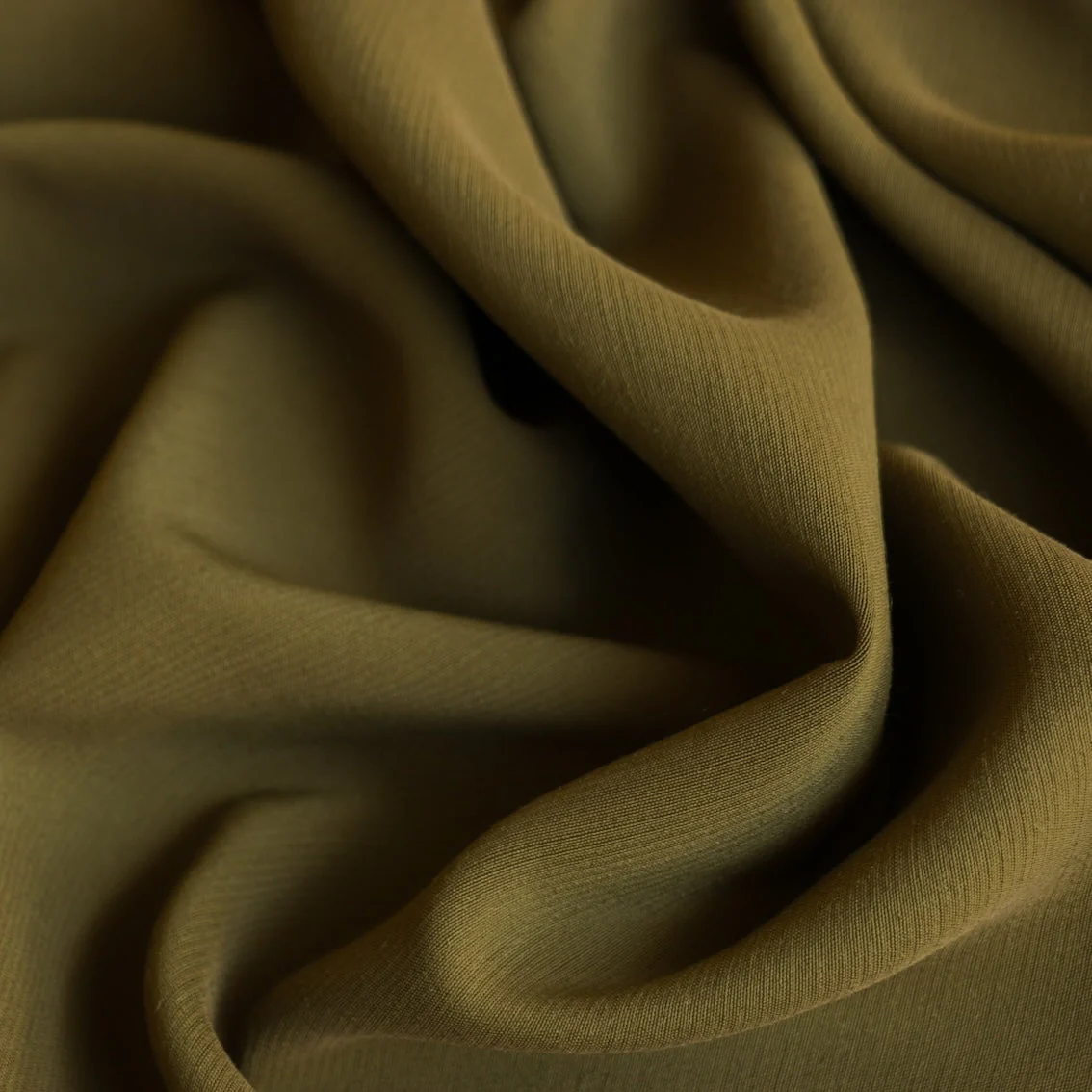 Lena Chartreuse Satin Backed Wool/Acetate - Image 2