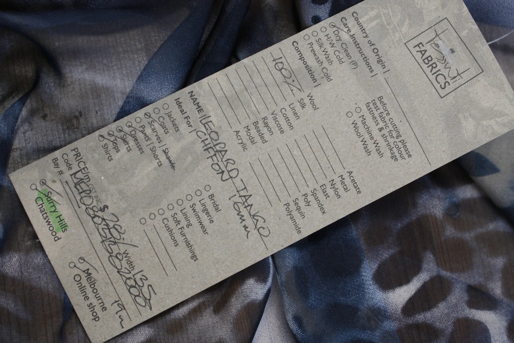 Leopard Tango Silk Chiffon - Image 5
