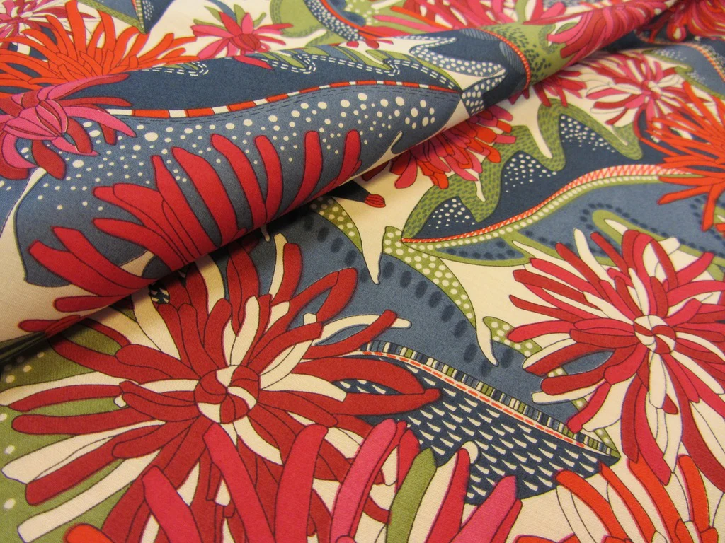 Liberty - Becci Navy/Red Tana Lawn