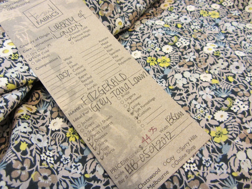 Liberty - Fitzgerald Grey Tana Lawn - Image 4