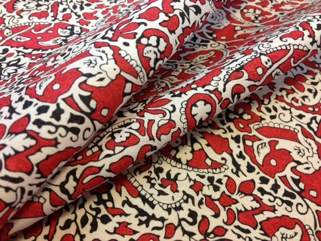 Liberty - Lagos Laurel Red Tana Lawn