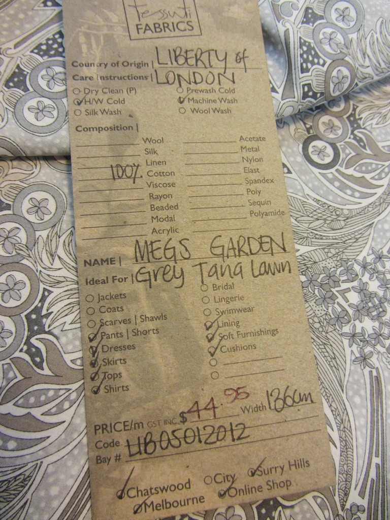 Liberty - Meg's Garden Grey Tana Lawn - Image 4