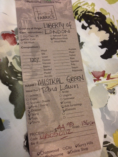 Liberty - Mistral Green Tana Lawn - Image 4