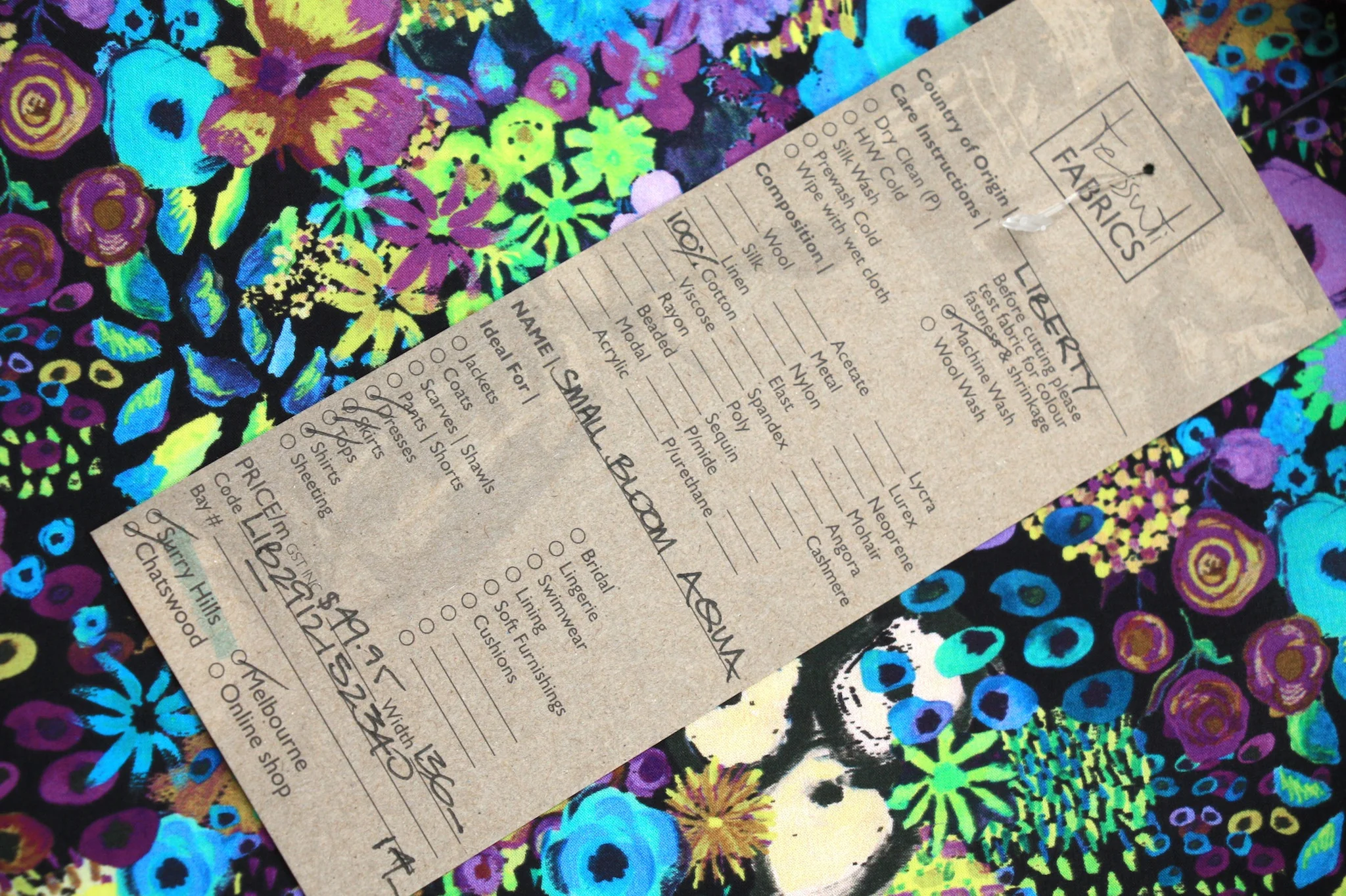 Liberty Of London - Small Bloom Aqua - Image 3