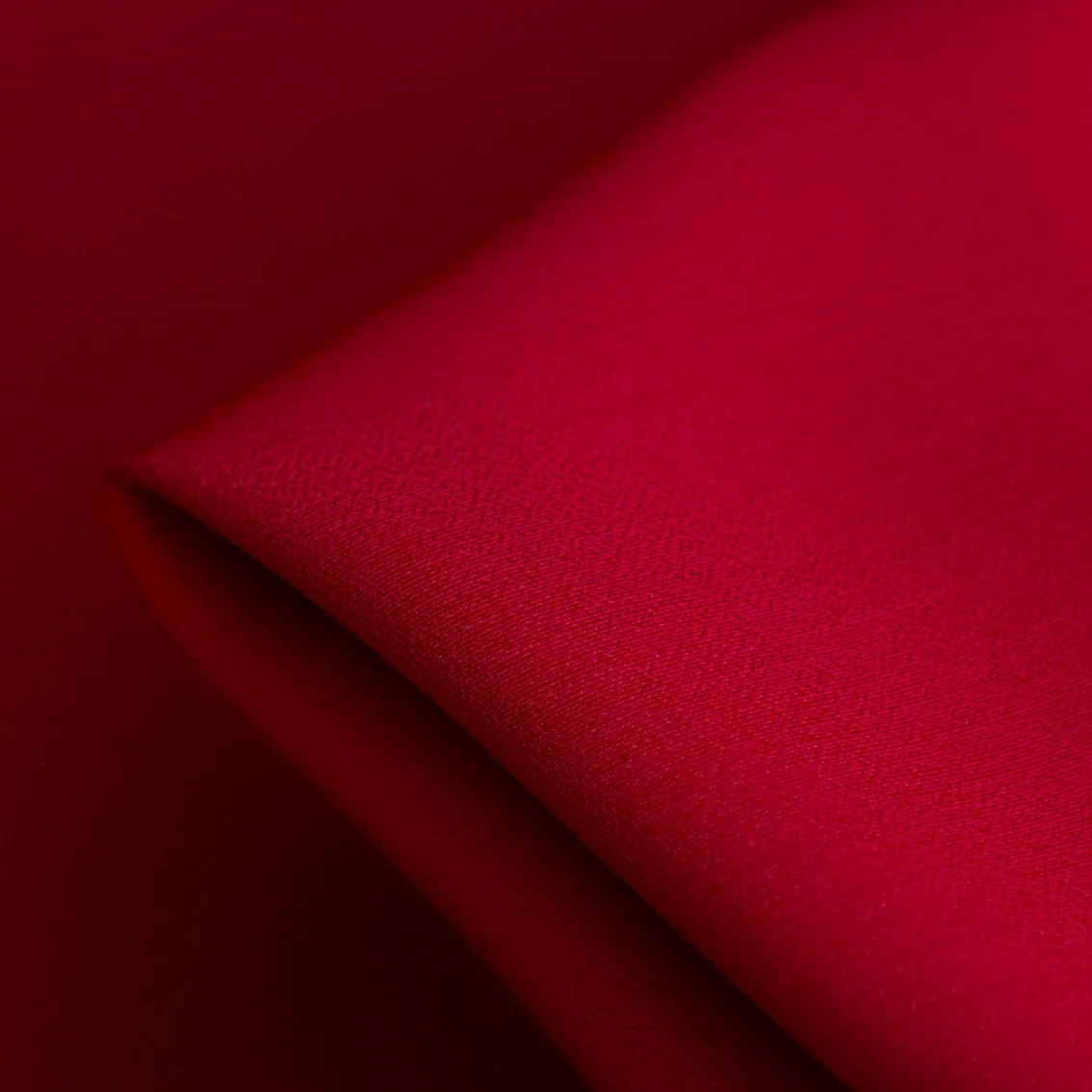 Lidia Red Satin Backed Wool/Acetate