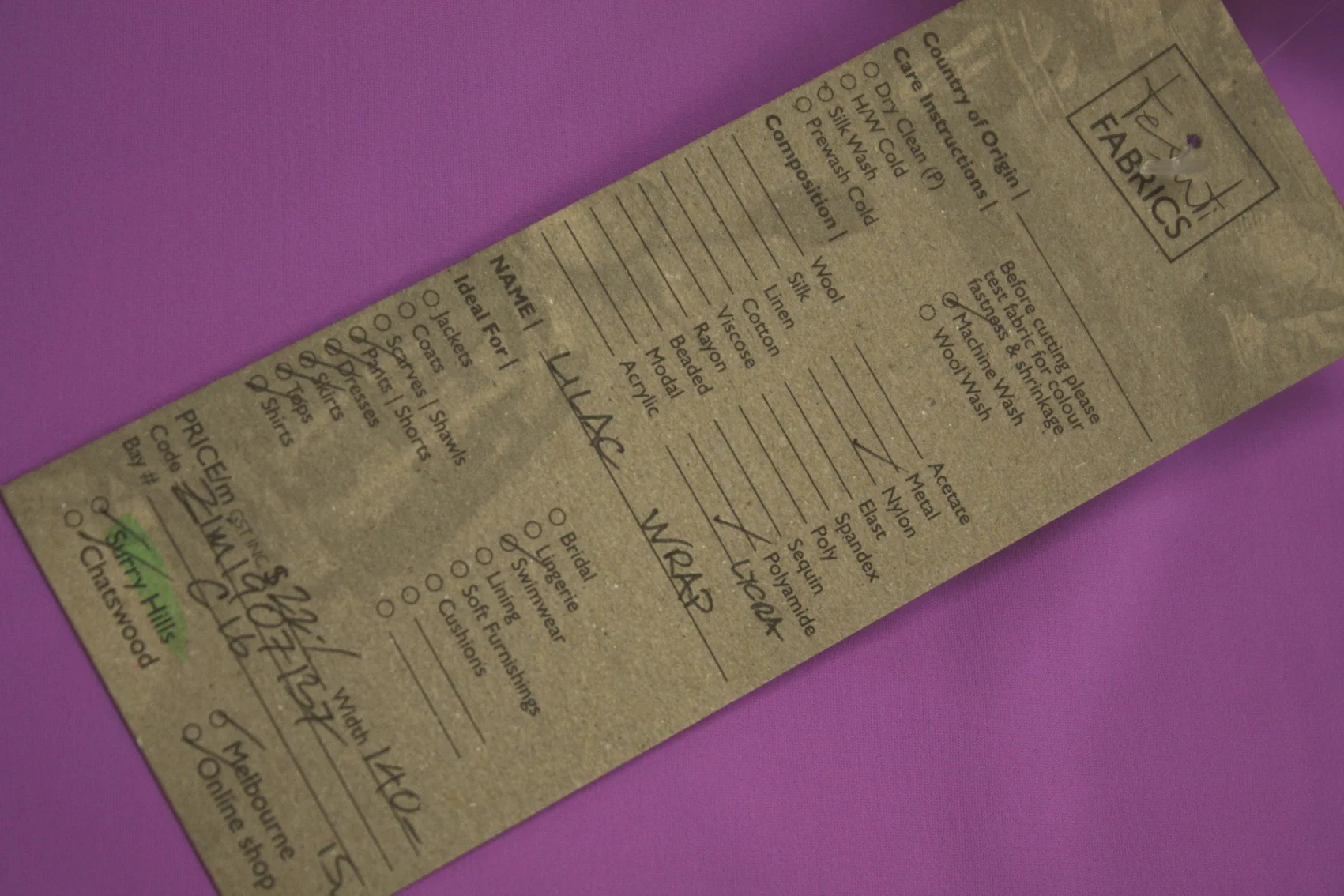 Lilac Wrap - Swimwear Fabric - Image 4