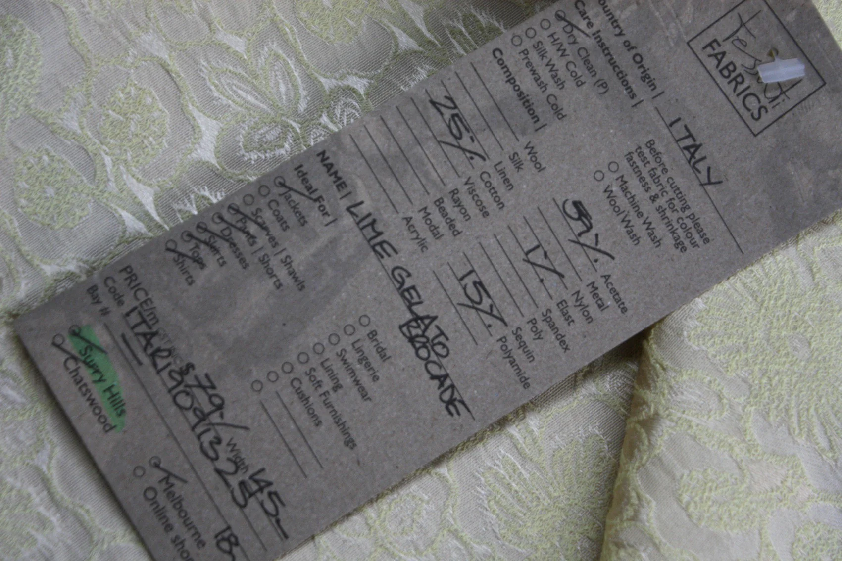 Lime Gelato Jacquard - Image 4