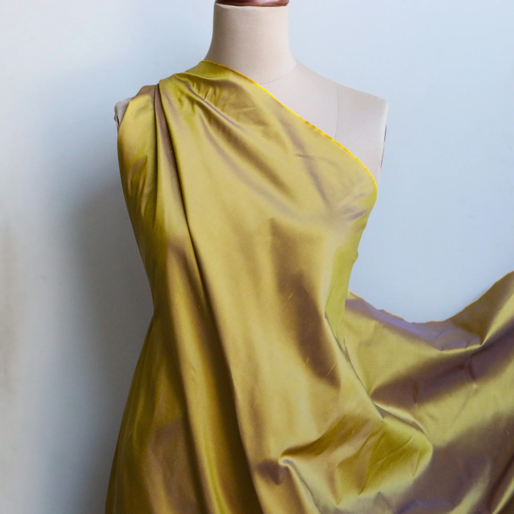 Lime Silk Dupion - Image 4