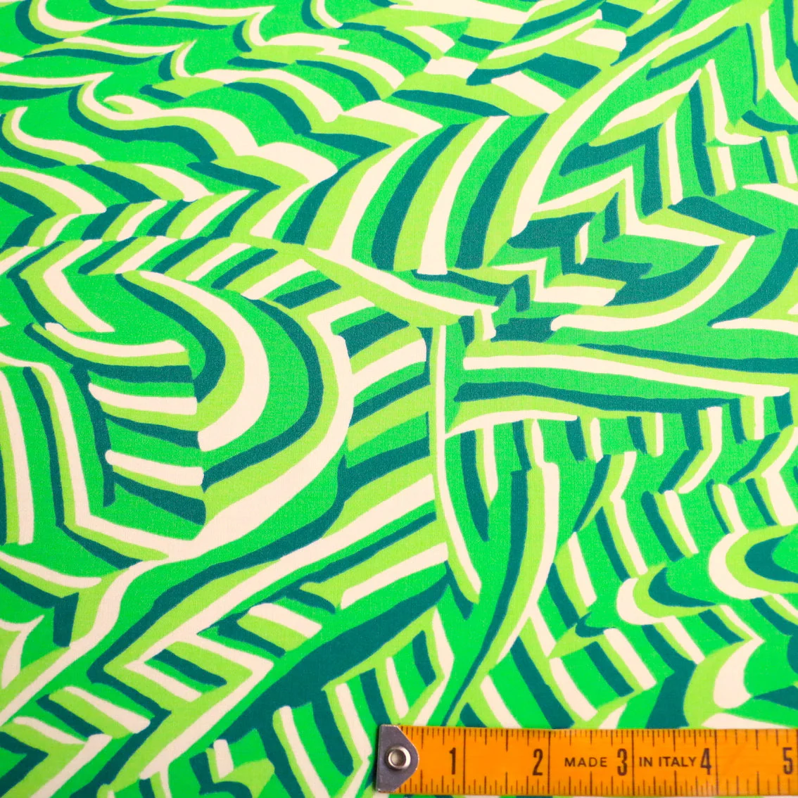 Lime Twist Viscose Poplin - Image 3