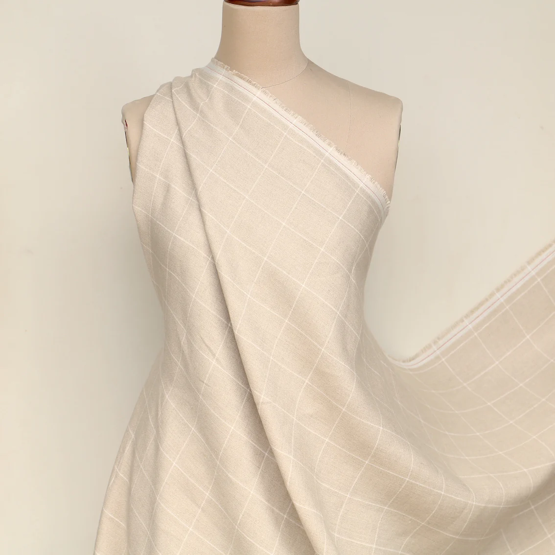 Lines In The Sand Linen Check - Image 6
