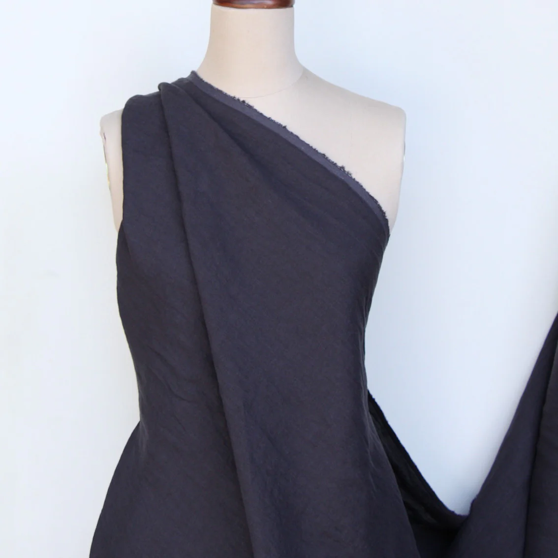 Linford Asphalt Washed Linen - Image 3
