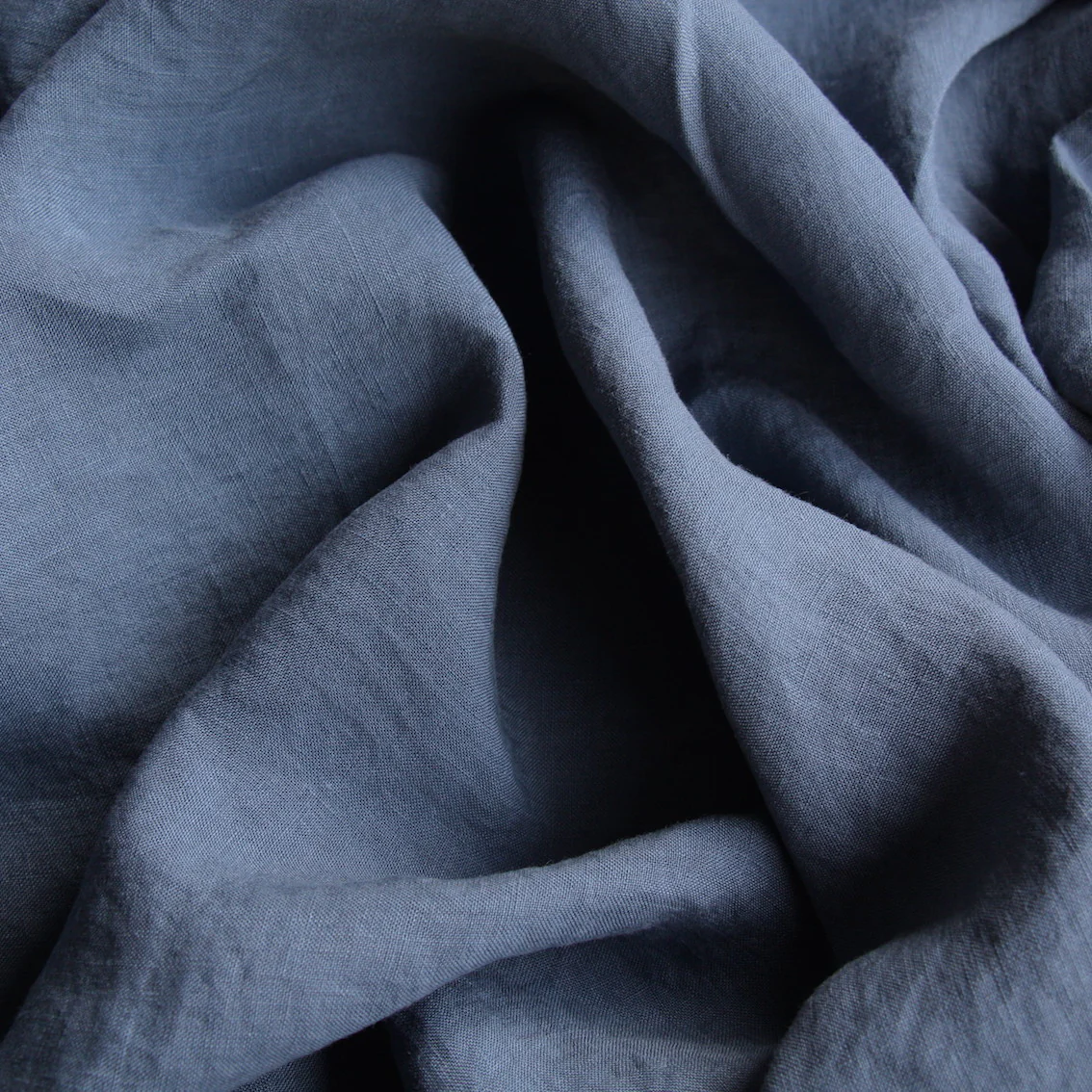 Linford Blue Jean Washed Linen - Image 2