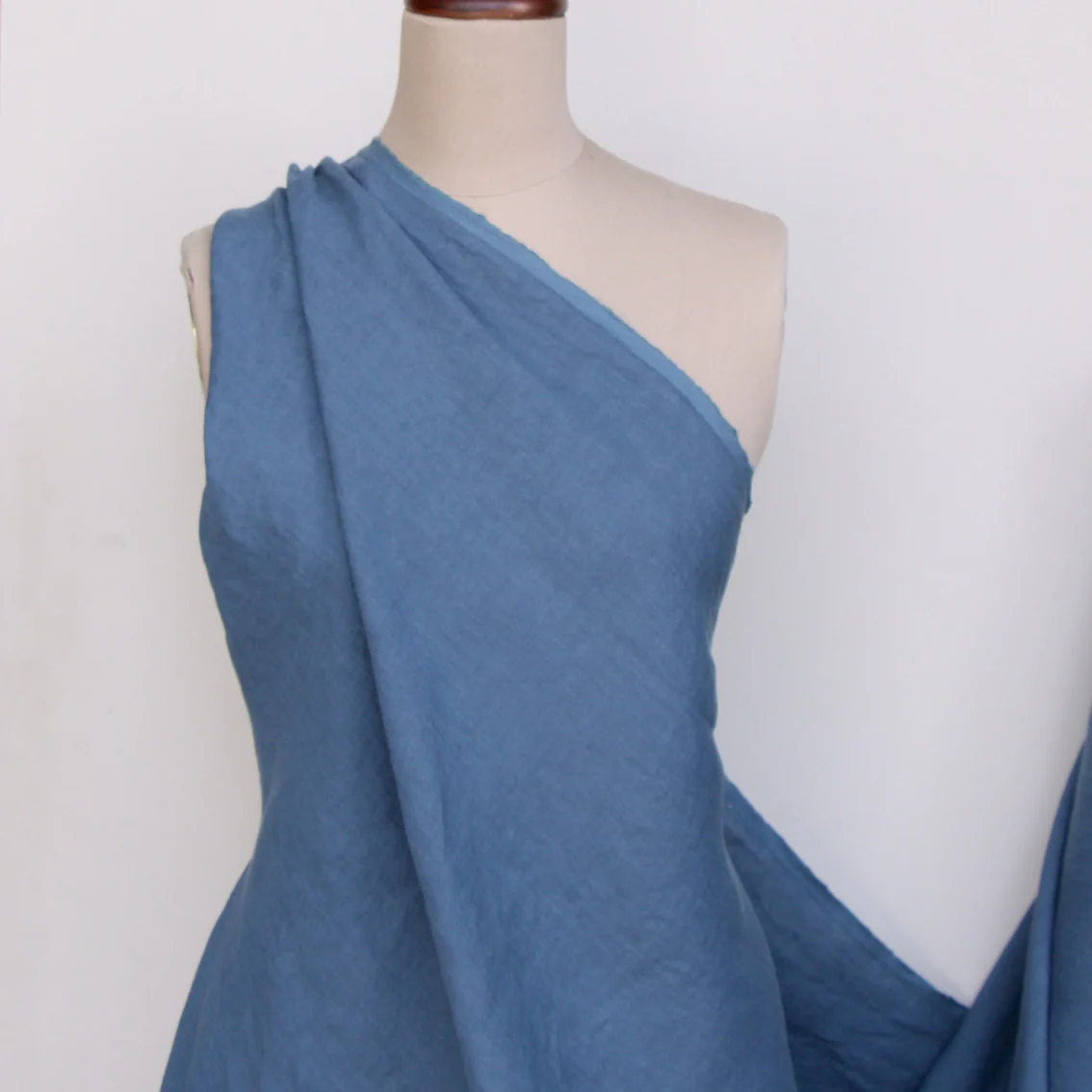 Linford Blue Jean Washed Linen - Image 3