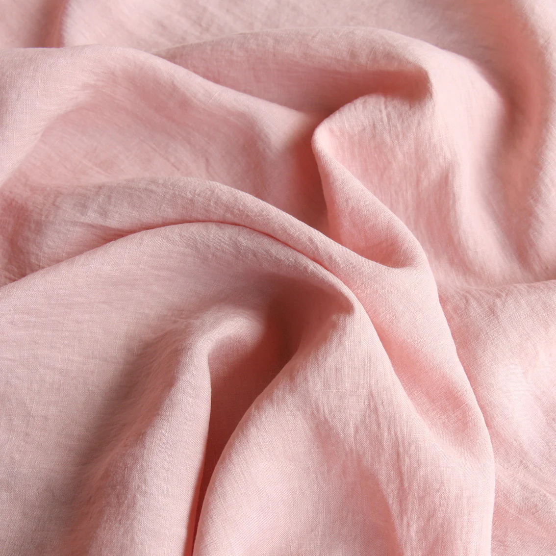 Linford Pale Pink Washed Linen - Image 2