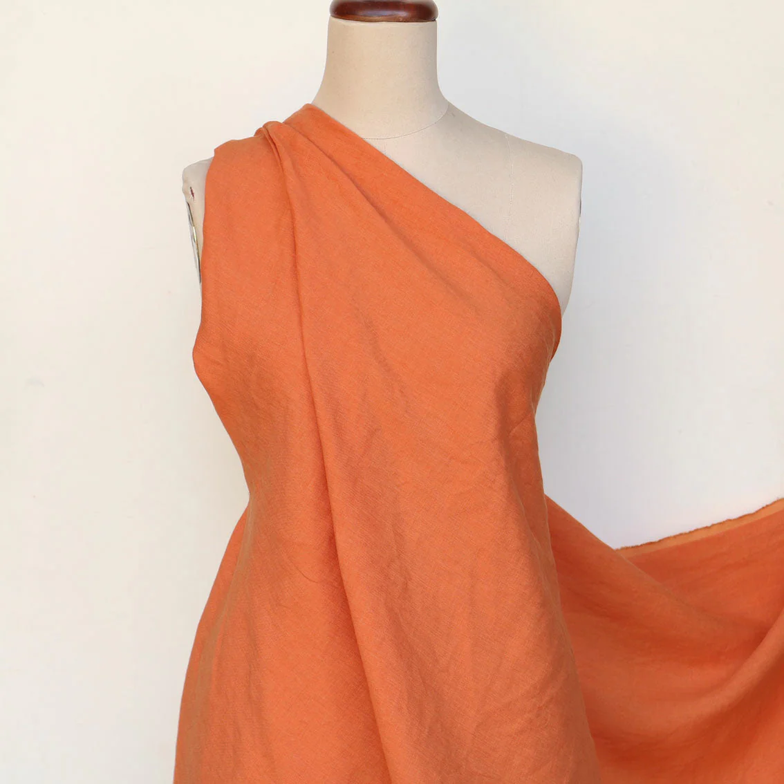 Linford Pumpkin Washed Linen - Image 3