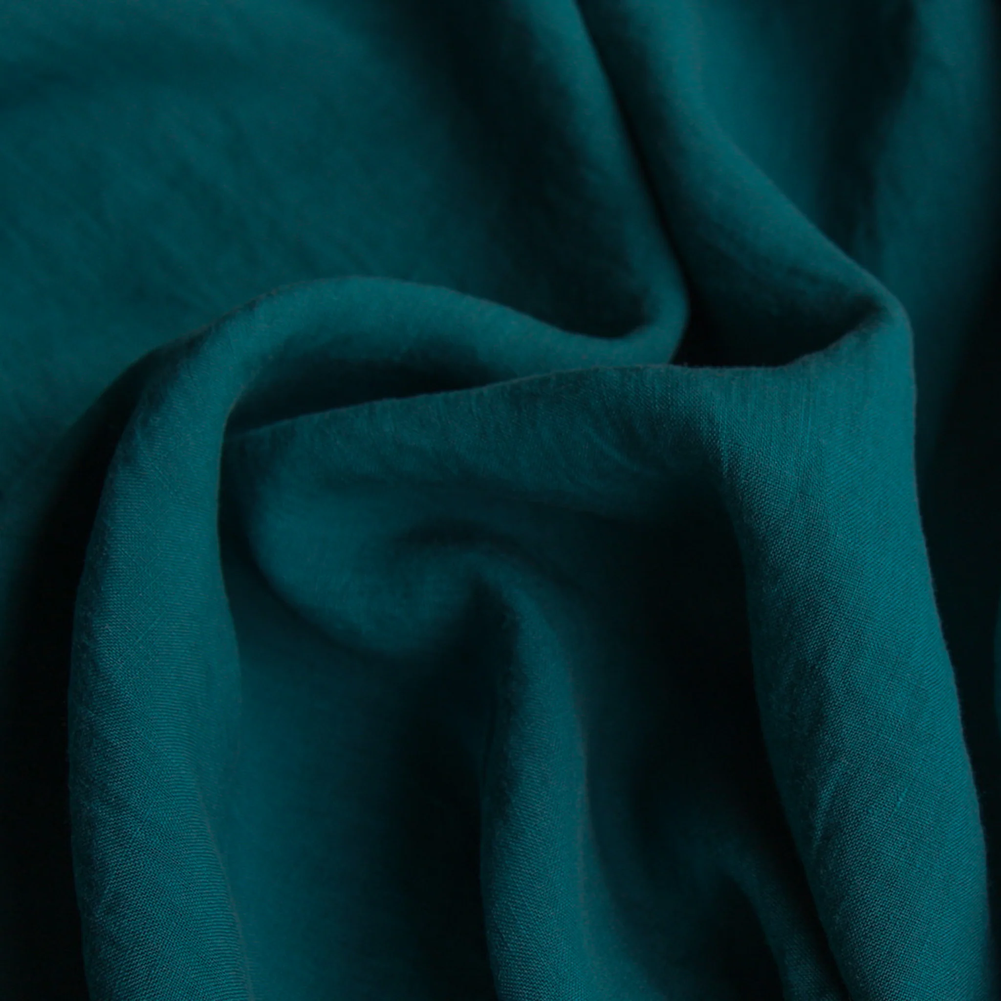 Linford Teal Washed Linen - Image 2