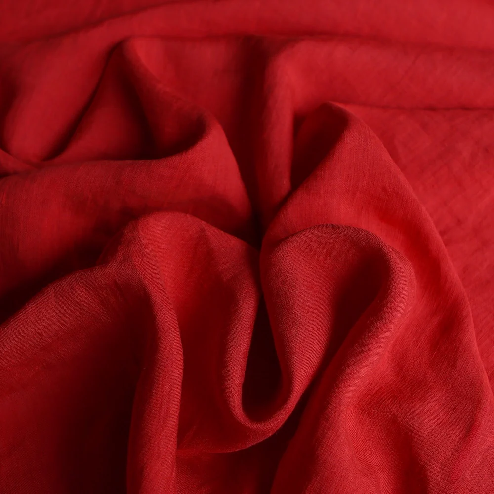 Linford Tomato Washed Linen - Image 2